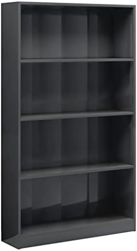 vidaXL 4-Tier Book Cabinet Display Bookshelf Case Storage Book Cabinet Storage Rack Organiser Bookcase High Gloss White Engineered Wood