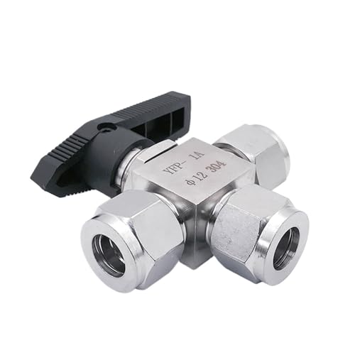 Vanne à boisseau sphérique en inox 304 pour tube compression 16mm - 2