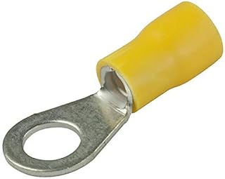 GTSE 100 Pack of Yellow Ring (0BA) Terminals – 6.4mm - Premium Pre-Insulated Crimp Terminals
