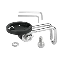 Support De Phare Pour Fourche De Vélo - Angle Réglable, Compatible Vis M6 - Matériau ABS Et Acier - Installation Facile - Améliore Visibilité Et Sécurité