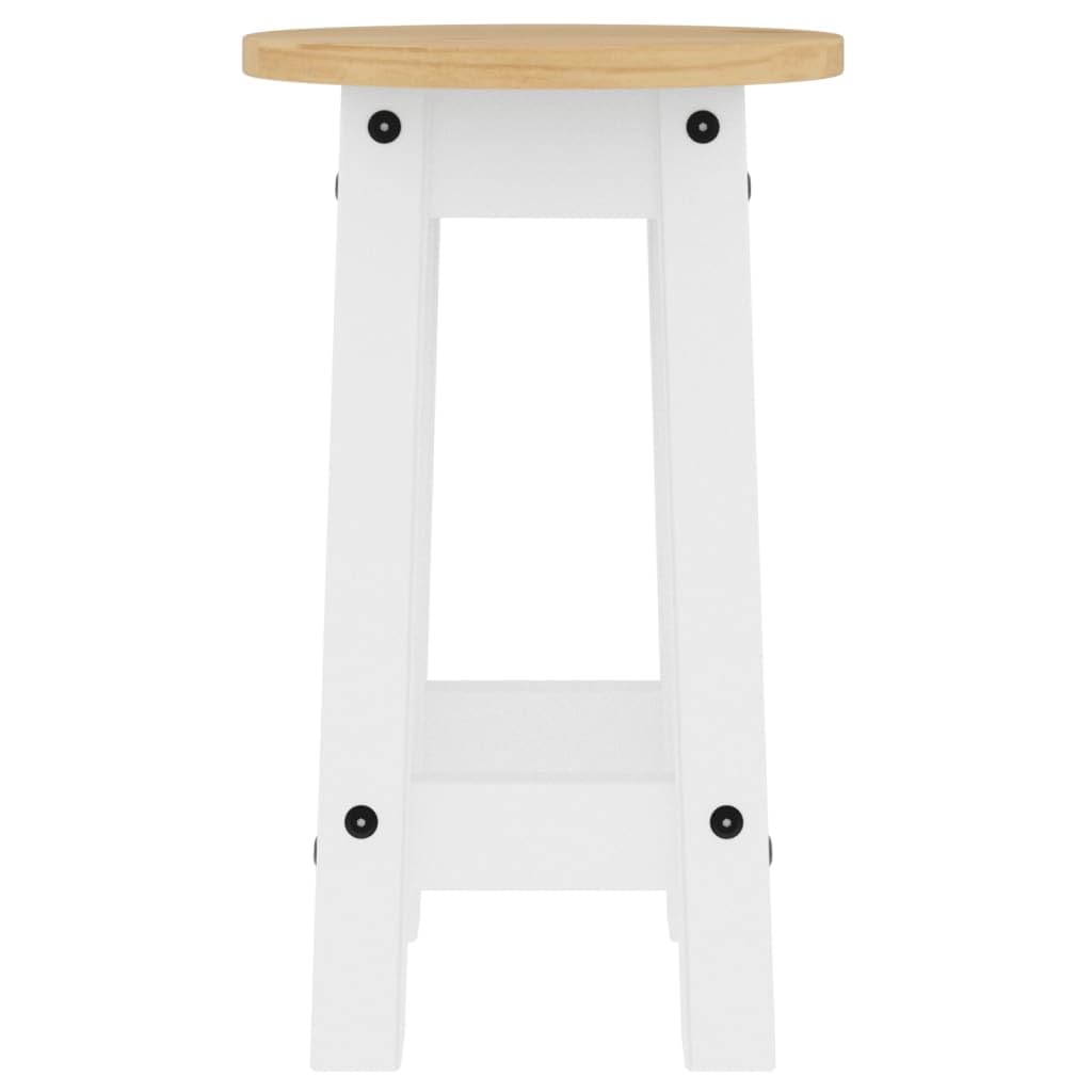 Juego de 2 taburetes de bar de madera maciza de pino con acabado en cera de miel, 30 x 50,5 cm, 110 kg, diseño minimalista para cocina, comedor, salón, ahorro de espacio