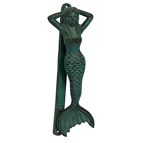 HAIXHX Heurtoir de Porte Heurtoir de Porte de sirène de Fer, Heurtoir de Porte d'entrée de décoration de Maison créative avec vis- Ferme/Décorations murales/Cadeau de Pendaison de crémaillère Cover