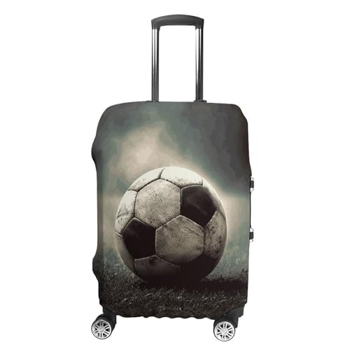Travel Luggage Cover Elastic Suitcase Protector Anti-Scratch Washable Sport Soccer Luggage Sleeve Tsa Approved Carry on Covers Baggage Cover Fits 18-32 Inch Luggages