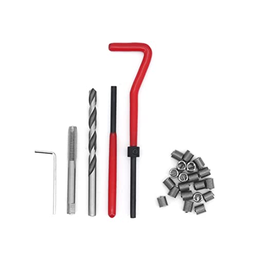 Yuhtech 75 Pcs Gewindereparatursatz Gewinde-Reparatursatz M6 M8 M10 Gewinde-Reparatur-Satz Gewindereparatur Gewinde Reparatur Satz