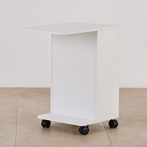 Image of Home Centre | Helios Reynan Portable End Table | Side Table for Living Room | White