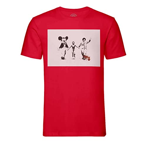 T-Shirt Homme Banksy Napalm Coton Bio Doux Anti-Irritation Col Rond