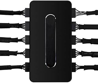 PWM Fan Hub PC Case Fan Controller 4 Pin, Support 10 Computer CPU Fans Splitter (PWM)