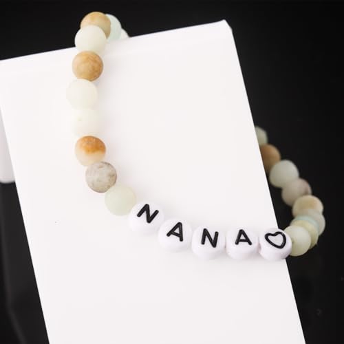 Kivosliviz Nana Bracelet Beaded Gifts from Granddaughter Grandson Mothers Day Jewelry Nana Bracelet3