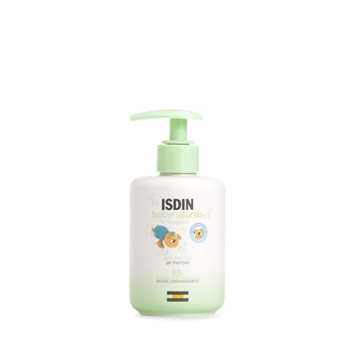 ISDIN Babynaturals Gel Shampoo (200ml) | Gel Shampoo for the daily hygiene of baby's skin and hair | Suitable from 0 months | Pediatric and ophthalmologically tested