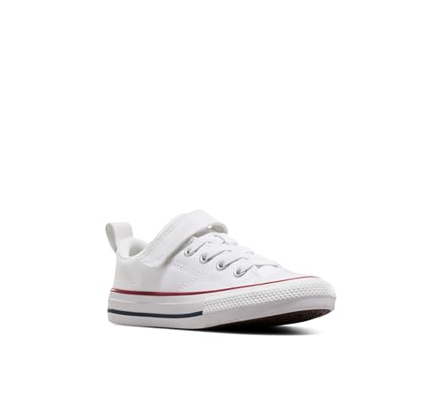 Converse Unisex Chuck Taylor All Star Malden Street Easy On Canvas (Little Kid) White/Garnet/White 13 Little Kid M by Converse - Used condition - Image 3