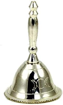 CircuitOffice 3" Triple Moon Altar Bell for Wicca, Pagan, Altars, Meditation, Metaphysical, Rituals, Decoration Or Gift