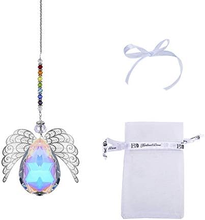 Haning Crystal Guardian Angel Crystal Suncatcher Rainbow Pendant For Window Decor(AB Color)