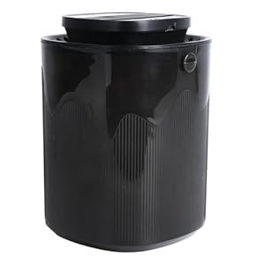 Qcwwy Zylinder Luftbefeuchter 3L Schwarz