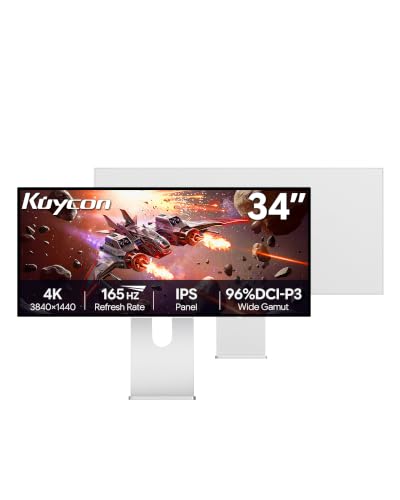 Image of Q34W 34'' UHD (3440 x 1440) 4K 165Hz Glossy Monitor, IPS Panel, 10-Bit Color, 99% sRGB, 96% DCI-P3, HDR, 109PPI, Low Blue Light, Eye Care (Minimalist - with Stand)