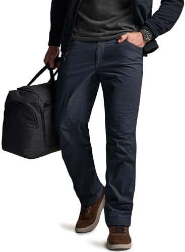 Image of CQR Men's Winter Fleece Lined Pants, Water-Resistant Outdoor Stretch Work Pants, Windproof Casual Pants with Pockets