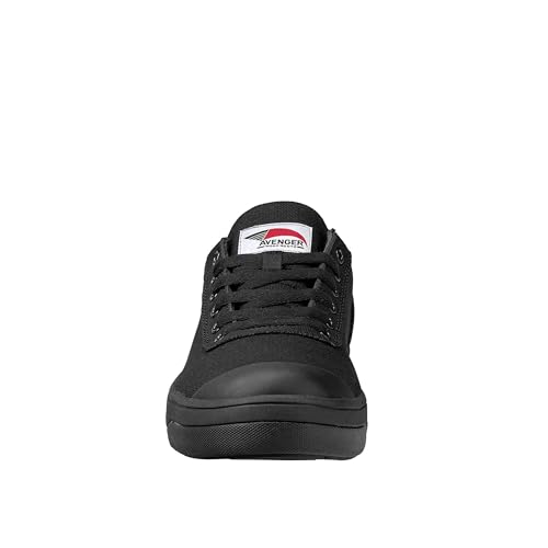 Avenger Blade Work Shoe by FSI Oil Resistant, Slip Resistant, Safety Toe Cap, EVA Midsole, Rubber Outsole, Low Top, A323 - Black/Black Size 7.5 Wide Width by Avenger Work Boots - Image 2