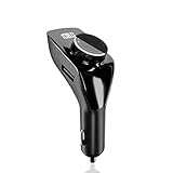 Función de música Bluetooth 5.0: el transmisor bluetooth adopta la función de transmisor de chipset bluetooth 5.0 más reciente, admite formatos WMA / WAV. Transmitirá varios audios de alta calidad al sistema estéreo del automóvil conectando dispositivos habilitados para bluetooth