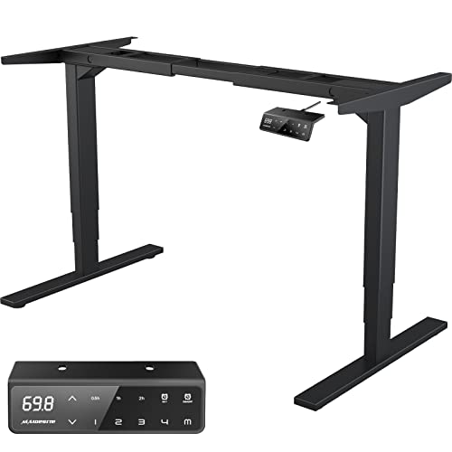 【Amazon限定ブランド】MAIDESITE 電動昇降デスク スタンディングデスク 2モーター 静音 速い 安定昇降 110-180cm伸縮範囲 高さメモリー4つ パソコンデスク 高さ調節でき（天板別売り）