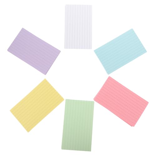 Fiches Bristol colorées Uonlytech pour organiser vos fiches de notes lignées au bureau