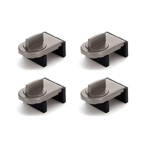 CZAKOMIX Confezione da 4 Finestra Scorrevole Serratura Color Caffè, Serratura Porta Scorrevole, Blocca Finestre, Serratura per Porta Scorrevole, Adatta per Porte e Finestre Scorrevoli