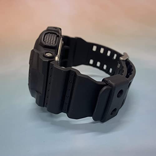 Natural Resin Replacement Watch Band Strap For Casio Mens G-Shock Gd120/Ga-100/Ga-110/Ga-100C (Black) #TOP4
