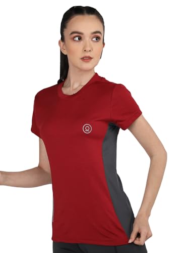 Image of CHKOKKO Gym Tshirt for Women Workout Dry Fit t Shirt Sports Tshirt Lightweight Round Neck Breathable Half Sleeve Activewear Mesh Running Yoga Tops for Woman
