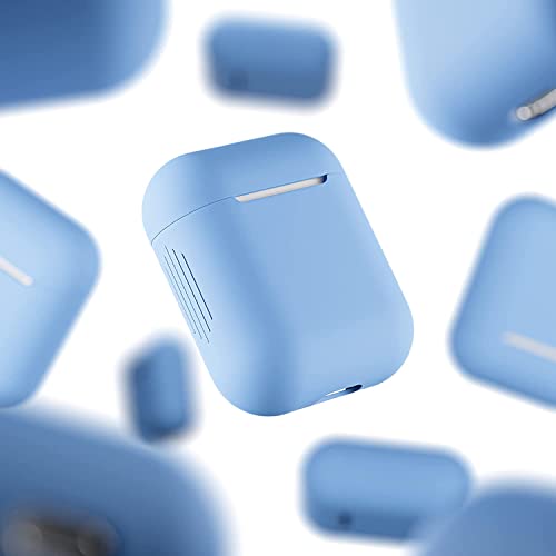 Protective Case for Apple Airpods 2 Silicone Case Airpod Case (Baby Blue) - Image 2