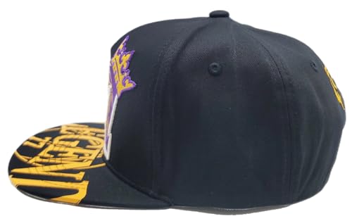 Los Angeles Legend Top Level New Luka 77 Black Purple Gold Era Snapback miniatura 5