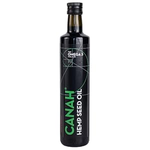 Natuurlijk hennepzaadolie vervaardigd door Canah 500 milliliter – Veganistisch, koudgeperst, ongeraffineerd, rijk aan…