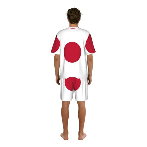 Pyjama homme drapeau japonais imprimé pour vos week-ends décontractés