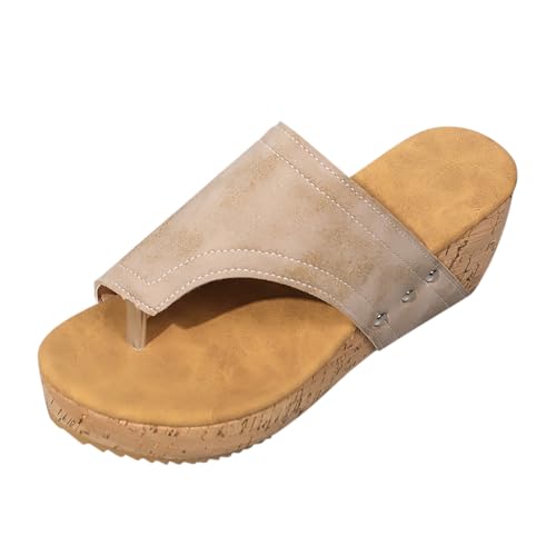 Pantoufles compensées et claquette confortable pour soulager les pieds sensibles