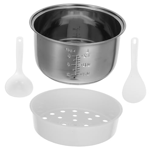 ROMISBABA Olla Interior de Acero Inoxidable Arrocera Capacidad Grande Recambio Multifunción para Cocedor Arroz Repuesto Olla Eléctrica para Hacer Arroz y Pasteles