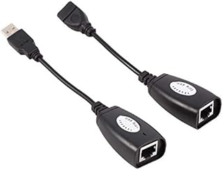 USB to RJ45 Extension Cable, USB to Rj45 Extension Cable Connector, USB over Rj45 Extender Network Extender over Cat5 RJ45 Cat6