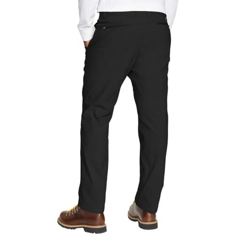 Eddie Bauer Men’s Fleece Lined Pants – Water Resistant, Lightweight Stretch Fabric, Zipper Pockets2