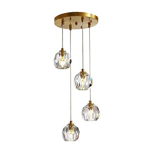 Suspension boule de verre G9 LiChA pour plafond de chambre et salon