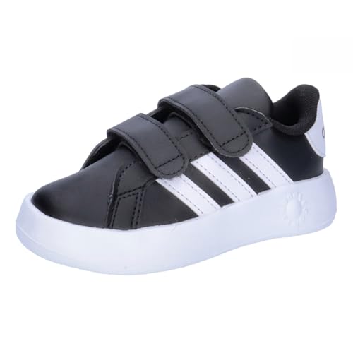 adidas Unisex Kid's Tennis Shoes, Black/White, 5