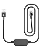 QaMcbulc Radar Detector Cable, USB to RJ11 Plug Radar Detectors Power Cord, Replacement Power Adapter for Escort MAX360 Escort Passport Beltronics GT-1 Uni'den R1/R3/DFR8/DFR9 and Radenso XP More