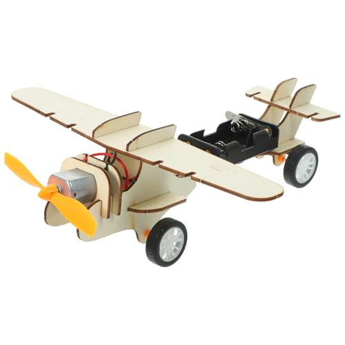Veemoon Kit per Esperimenti Scientifici Aeroplano in Legno da Assemblare, Giocattolo Educativo Fai da Te, Puzzle Scientifico per Allenare Capacità Pratiche e Pensiero Creativo