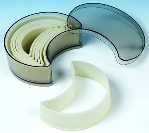Fat Daddio's Half Moon Pastry Cutter Set, 7 Piece