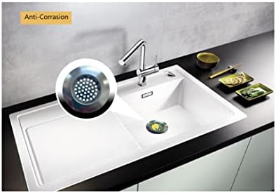 Double Pack Sink Strainer | Stainless Steel | 2 Different Sizes | 75mm & 66mm | Ideal for Kitchen, Bathroom | Hair Catcher for Bathtub & Shower