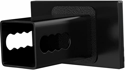 Everhitch Us American Flag Chrome Emblem Trailer Metal Hitch Cover Fits 2" Receivers Black & Black With Thin Blue Line #TOP3