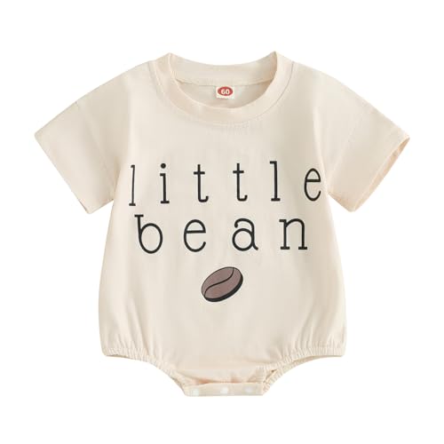Image of Youweixiong Newborn Baby Boy Girl Romper Bubble Long Sleeve Little Bean Bodysuit Ovesized Sweatshirt Infant Casual Shirts Top