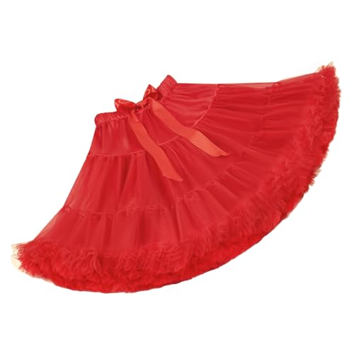 Falda de tul con cintura elástica cómoda y varias capas de vuelo 4