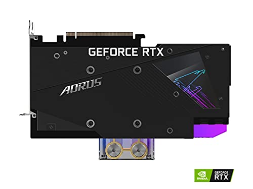 AORUS GeForce RTX 3080 Xtreme WATERFORCE WB 10G (REV 2.0) Scheda grafica, WATERFORCE Water Block Cooling System, LHR, 10GB 320-bit GDDR6X, GV-N3080AORUSX WB-10GD REV2.0 Scheda video - Scheda video - Immagine 6