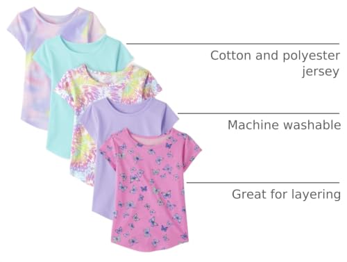 Image of The Children's Place Girls Short Sleeve High Low Tee