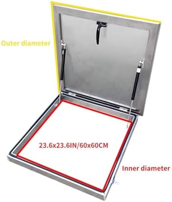 Stainless Steel Roof Hatch Skylight – Emergency Access Lid for Roof Maintenance, Cellar & Wellhead Access – Durable & Weather-Resistant Design