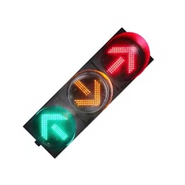 400mm LED sygnalizacja świetlna, wodoodporna lampa stop dla DC12/DC24V/AC85-265V, trwała obudowa PC, zewnętrzny znak strzałki dla bezpieczeństwa drogowego i kontroli ruchu