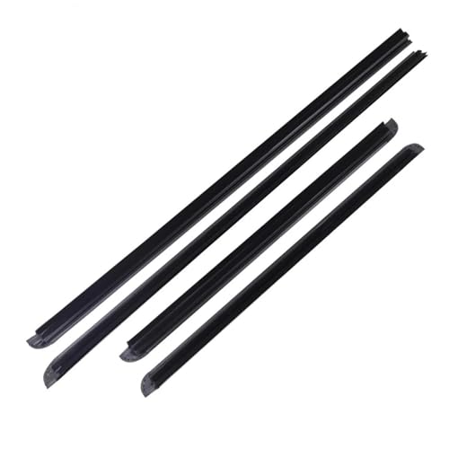 Joint d'étanchéité de vitre Isuzu D-Max 02-11 | Supprimez sifflements et fuites, caoutchouc noir x4