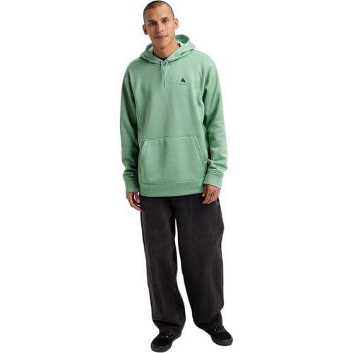 Image of Burton Men's Oak Pullover Hoodie - Technical Sweatshirt w /Quick-Drying Fleece & Thumbhole Cuffs