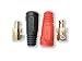 TIG Welding Cable Panel Connector Plug & Socket Set DKJ35-50 and EDKL35-50 315Amp with Black and Red Color Dinse-Style Quick Fitting 4pcs